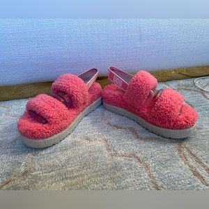 NIB Pink Ugg Oh Fluffita Slipper, Size 11